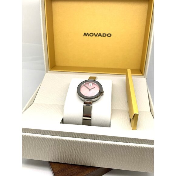 Movado Women\'s Watch 36001178 Bold Swiss Quartz Pink Dial Silver Steel 28mm main image 9